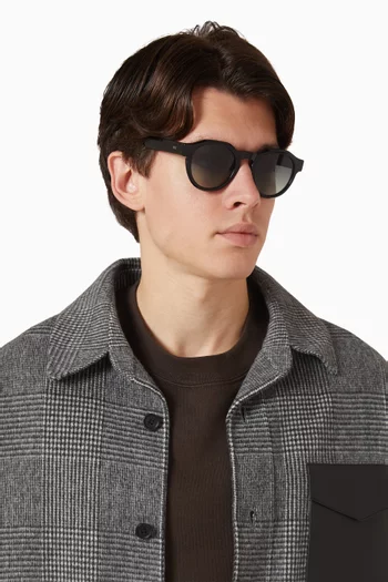 Kael Round Sunglasses in Acetate