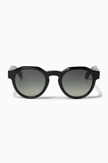 Kael Round Sunglasses in Acetate