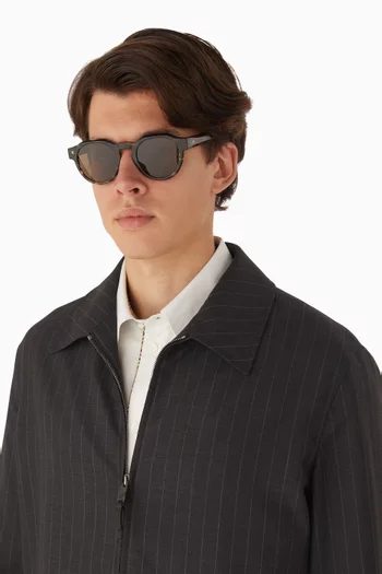 Kael Round Sunglasses in Acetate