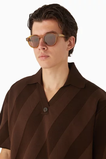 Kael Round Sunglasses in Acetate