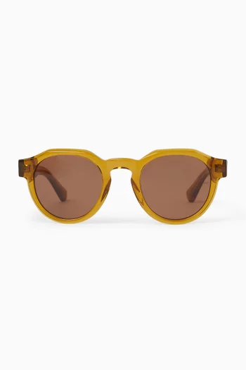 Kael Round Sunglasses in Acetate