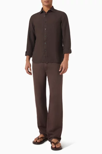 Button-up Shirt in Linen