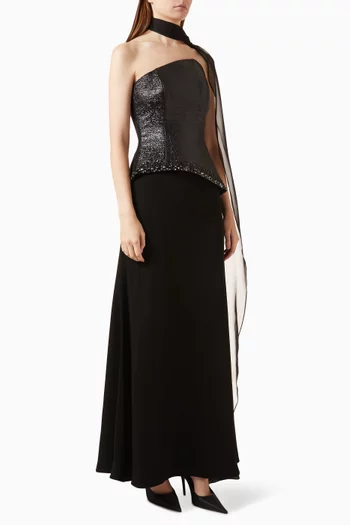 Raven Top & Skirt Set