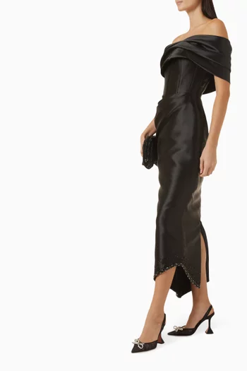 Midnight Off-shoulder Dress