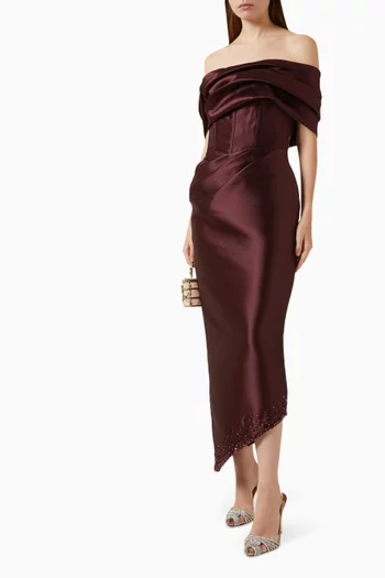 Midnight Off-shoulder Dress