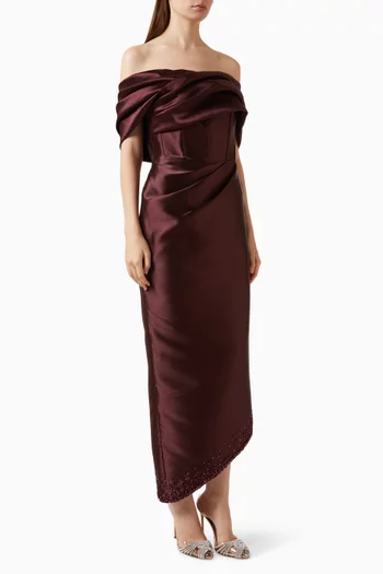 Midnight Off-shoulder Dress