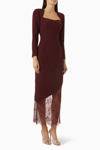 Lace-hem Dress