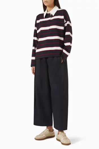 Striped Rugby Shirt in Cotton