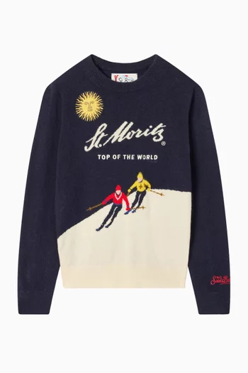 Graphic-print Douglas Sweatshirt in Knit