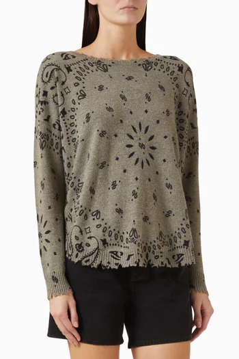 Mela Bandana Sweater in Cashmere