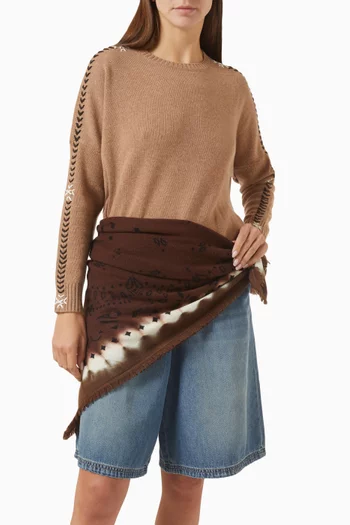 Large Hachiko Bandana in Cashmere