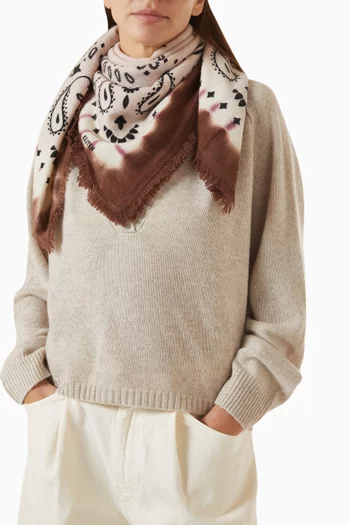 Large Hachiko Bandana in Cashmere
