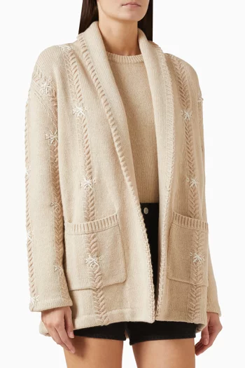 Cody Flake Cardigan in Cashmere