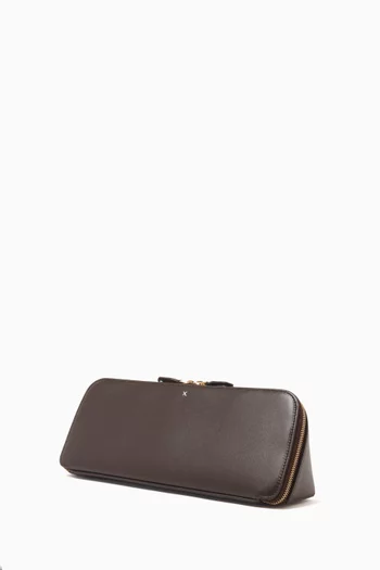 Small Delta Clutch Bag in Calfskin