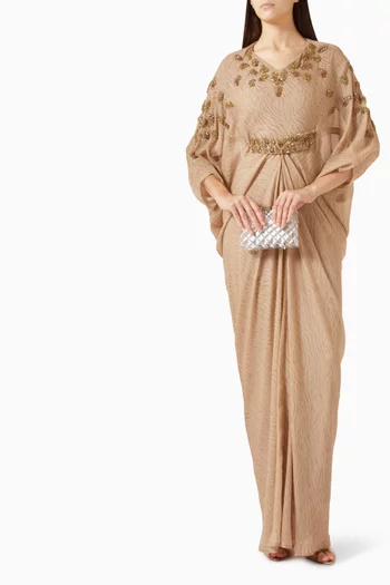 Draped Embellished Kaftan