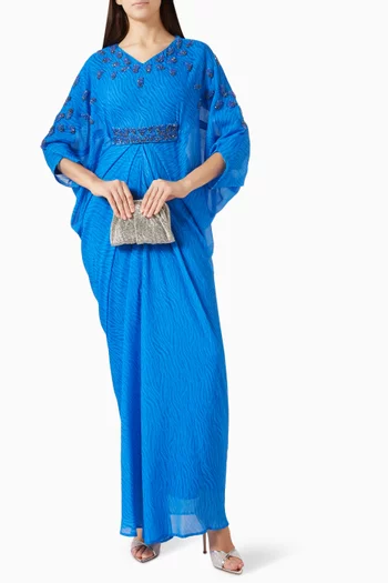 Draped Embellished Kaftan