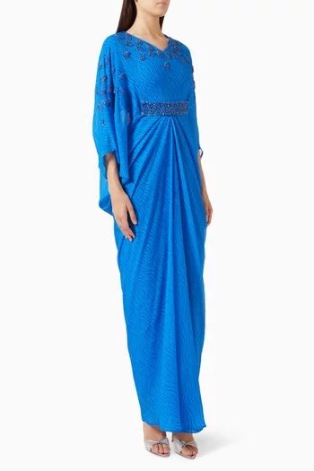 Draped Embellished Kaftan