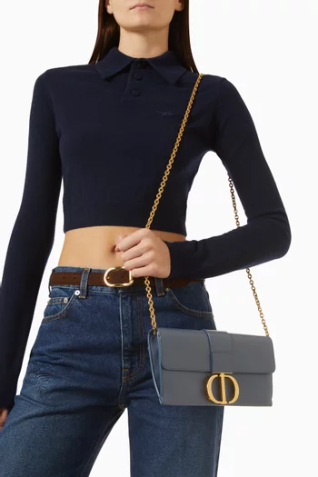 30 Montaigne Chain Clutch in Leather