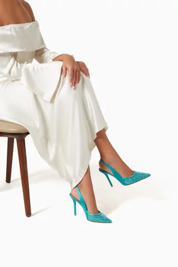 Arc 100 Pumps in Paillette Sequins & Satin