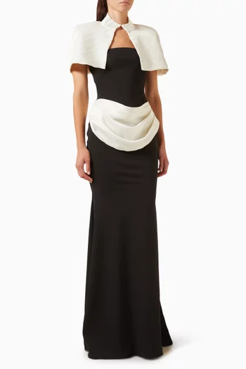 Katheline & Runelle Capelet Dress Set