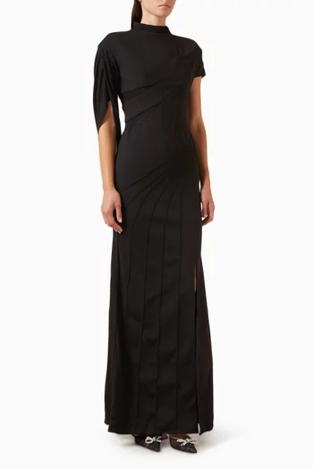 Merith Slit Dress in Jersey
