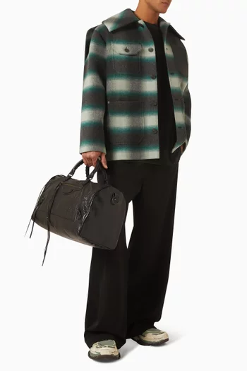 Large Le City Boston Bag in Arena Lambskin