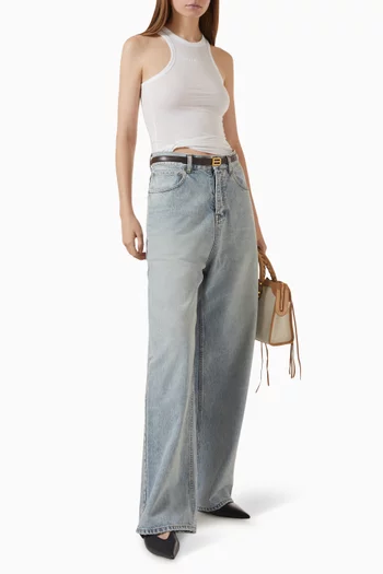 Knotted Tank Top in Thin Jersey