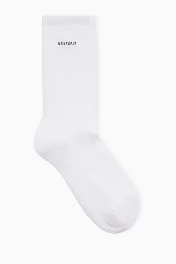 Logo Socks in Cotton-blend