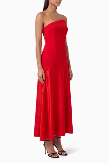 The Edison Midi Dress in Crepe