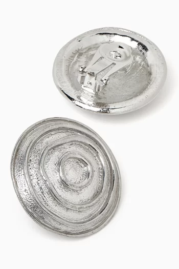 1990s Vintage Swirl Clip-On Earrings