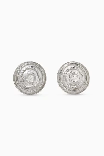 1990s Vintage Swirl Clip-On Earrings