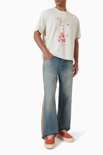Chadwick Cartoon Boxy T-shirt in Cotton