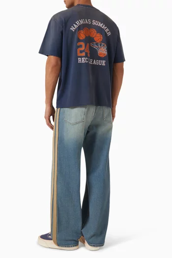 League Boxy T-shirt in Cotton