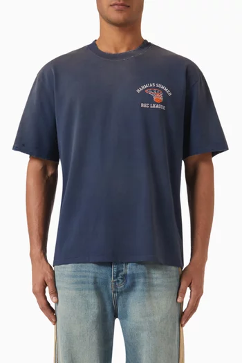 League Boxy T-shirt in Cotton