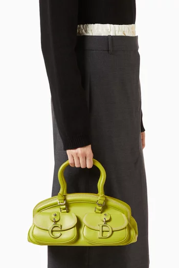 Small Detective Bowling Bag in Calfskin