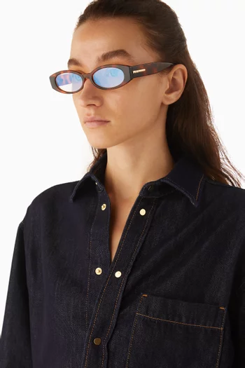 Belladonna Oval Blue-light Sunglasses