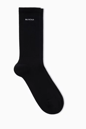 Logo Socks in Cotton-blend