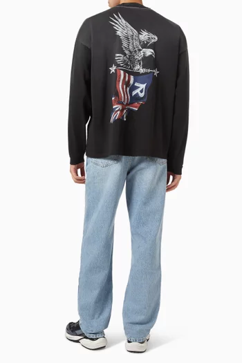 Eagle Long-sleeve T-shirt in Cotton