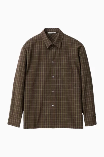 Gusto Checked Shirt in Cotton