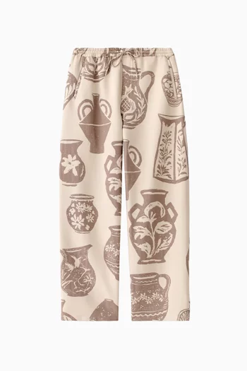 Samurai Printed Pants in Organic-cotton