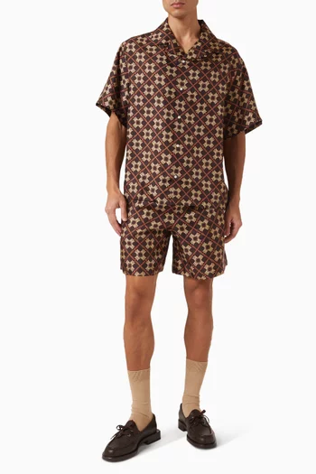 Ma Quad Camp Shirt in Silk