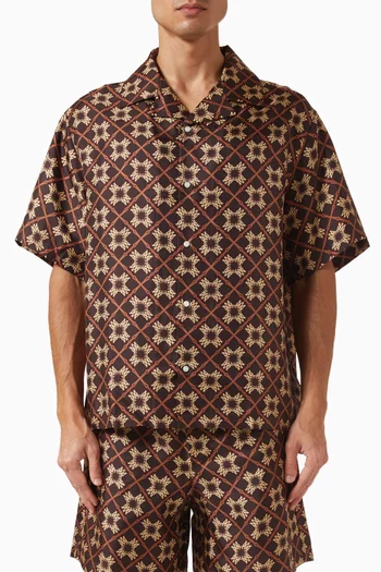 Ma Quad Camp Shirt in Silk