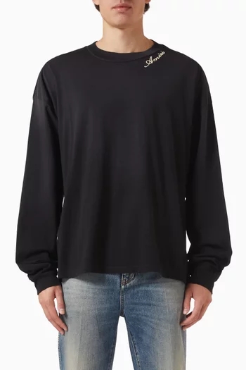 Script Logo T-shirt in Cotton