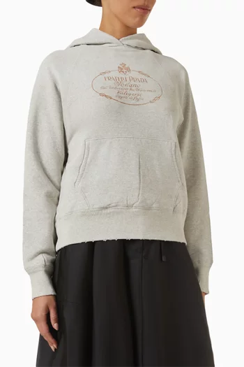 Logo Hoodie in Cotton Fleece