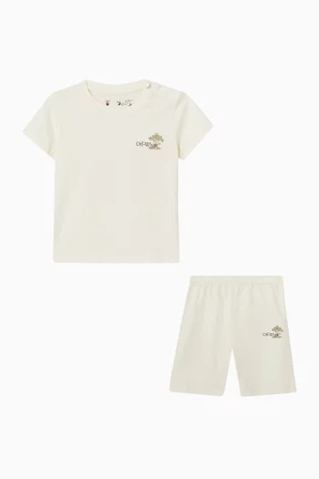 Arrow Holidays T-Shirt & Shorts Set in Jersey