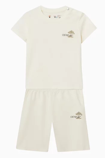 Arrow Holidays T-Shirt & Shorts Set in Jersey