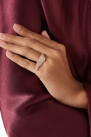 Wings Classic Mini Icons Diamond Ring in 18kt Rose Gold