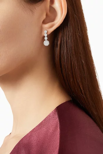 Diamond Earrings in 14kt White Gold