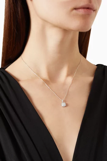 Diamond Pendant Necklace in 14kt White Gold