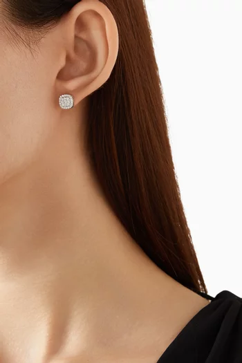 Diamond Earrings in 14kt White Gold